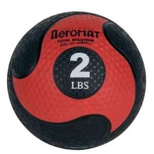   Deluxe Low Bounce Medicine Ball   Black Red 2 Lb: Sports & Outdoors