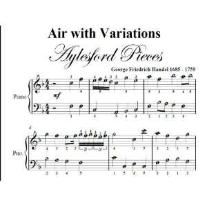  Air with Variations Aylesford Pieces Handel Easy Piano 