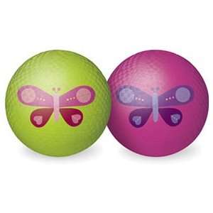  Crocodile Creek 5 inch Playball   Pink Butterfly Toys 