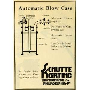  1922 Ad Automatic Blow Case Schutte Koerting Diagram 