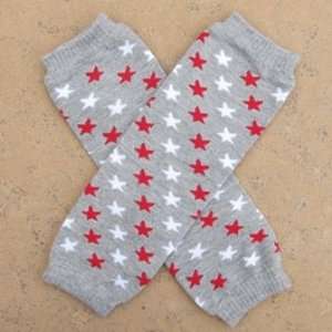   Baby Toddler Leg Warmers   All Star Gray Red & White: Everything Else
