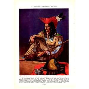   British Uniform   W. Langdon Kihn Vintage Native American Indian Print