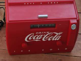 Old Tyme Coca Cola Cooler Cassette Radio OTR 1949  