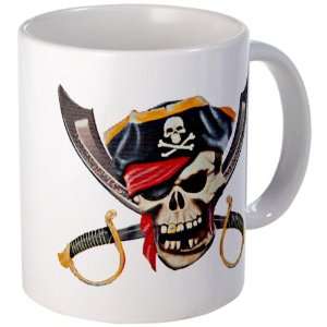   Cup) Pirate Skull with Bandana Eyepatch Gold Tooth: Everything Else