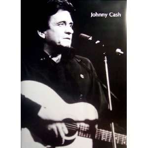 Johnny Cash Playing Guitar 24x34 Poster:  Home & Kitchen