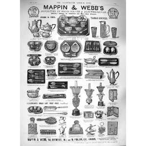    1888 ADVERTISEMENT MAPPIN WEBB OXFORD STREET LONDON