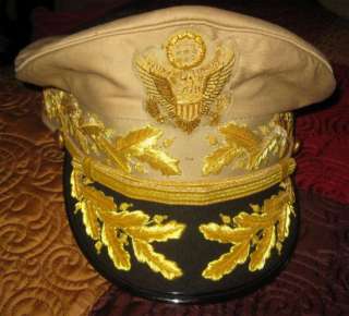 US General Douglas MacArthurs Uniform Khaki Hat NEW Size 57, 58, 59 