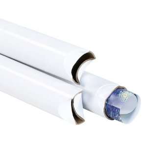 SHPS2024W   WhiteCrimped End Mailing Tubes, 2 x 24 Office 
