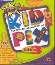Kid Pix Deluxe 3 PC CD creative art projects draw paint  