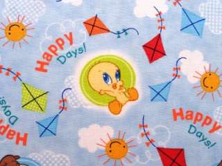 New Baby Looney Tunes Fabric BTY Bugs Bunny Taz Tweety Bird VIP 