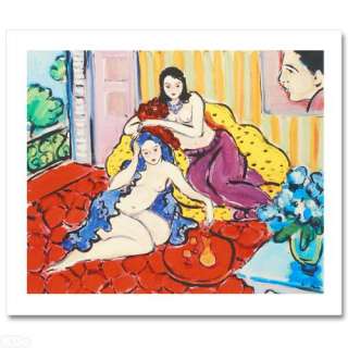 STOLEN KISS BY COLLEEN ROSS, LIMITED HC EDITION SERIGRAPH ON CANVAS 