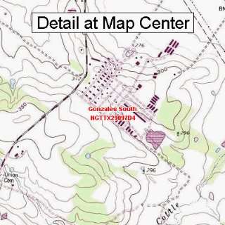   Topographic Quadrangle Map   Gonzales South, Texas (Folded/Waterproof