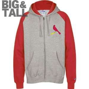   Cardinals Big & Tall Classic Full Zip Raglan Hoodie: Sports & Outdoors