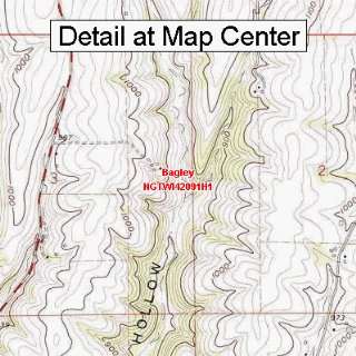 USGS Topographic Quadrangle Map   Bagley, Wisconsin (Folded/Waterproof 