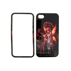   Fire Fairy Design Snap On Hard Protective Cover Case Cell Phone + Free