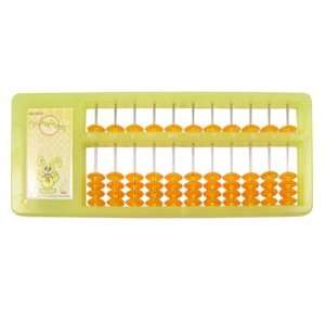   Yellow Plastic Frame 11 Rods Japanese Soroban Abacus Toy: Toys & Games