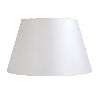  in. Wide Bell Shaped Lamp Shade, White, Faux Silk Fabric, Laura Ashley