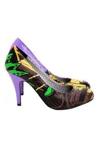 TUK Purple Jungle Cave Girl Heels 6  