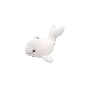 Stuffed Beluga Whale Keychain 3 Inch Plush Animal by Wild 
