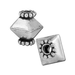  12mm Silver Plated Bali Style Diamond Beads Jewelry