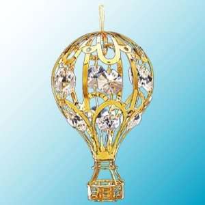   Plated Hot Air Balloon Pendant Ornament or Suncatcher