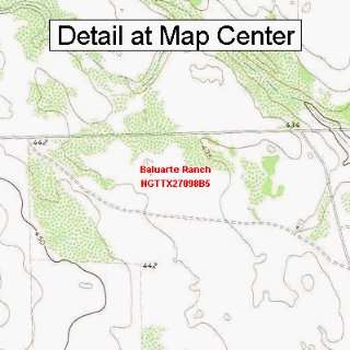  USGS Topographic Quadrangle Map   Baluarte Ranch, Texas 