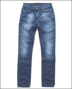 Nudie Jeans THIN FINN Organic Strikey Used Blue 30x34  
