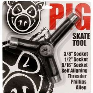  Pig Skate Tool Black Tri Socket Threader Skate Tools 
