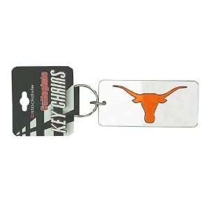 Texas Longhorns Silver Acrylic Keychain 