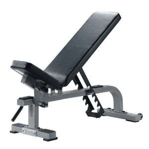  York Barbell Flat to Incline Bench (Silver) Sports 