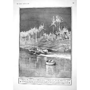  1917 DWELLERS MESOPOTAMIA TIGRIS RIVER WAR SEA PLANE 