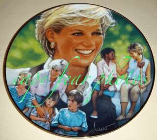 Princess Diana Of Wales ANGEL OF HOPE Plate MIB/COA  