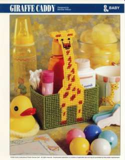   Nursery Giraffe Caddy Annies Attic Plastic Canvas Pattern Leaflet
