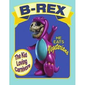  Magnet (Large): BARNEY REX (The Kid Loving Dino 