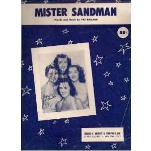 The Chordettes Mister Sandman Documents Pop/General