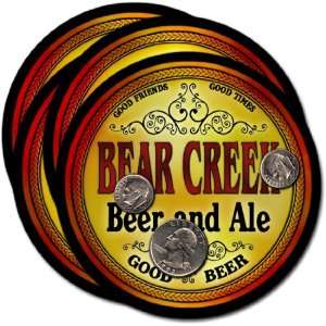 Bear Creek , WI Beer & Ale Coasters   4pk