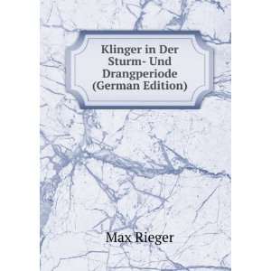  Klinger in Der Sturm  Und Drangperiode (German Edition 