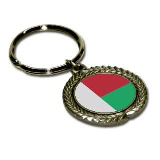  Madagascar Flag Pewter Key Chain