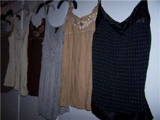   OF 8 JR.S SHIRTS TOPS SZ S/M TANK~ CLUB ~SUMMER SEQUINS/BEADES  