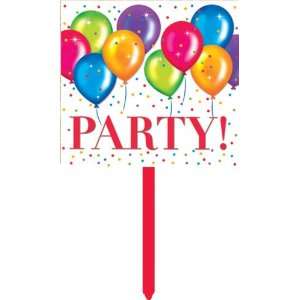  Party Balloons Plastic Yard Signs Toys & Games