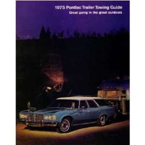    1975 PONTIAC Trailer Towing Sales Brochure Guide Automotive