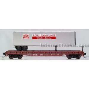   Flat Car w/40 Trailer   TTX w/Rock Island Trailer #475286 Toys