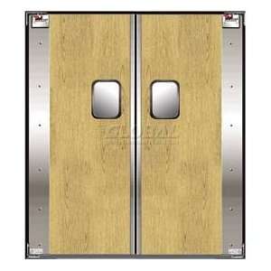  Double Restaurant Swinging Door 3 X 7 Wood Laminate