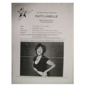   La Belle Handbill Poster 1998 San Antonio Labelle 