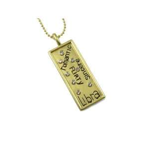   Zodiac Pendant / Necklace with Sign Traits on Front and Star Chart on