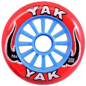  YAK Pro Model Wheel 100mm Red/Blue: Sports & Outdoors