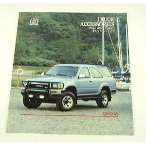  1990 90 TOYOTA TRUCK ACCESSORIES BROCHURE Pickup 4Rnner 