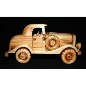   Wooden Toy Car Classic Vintage Model CMC_MODELT_003: Toys & Games