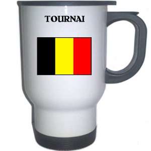  Belgium   TOURNAI White Stainless Steel Mug Everything 