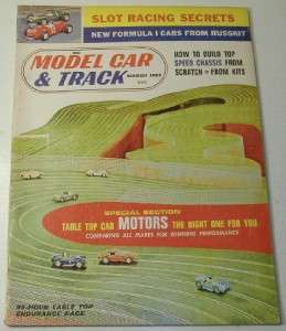 Model Car & Track Magazine, March 1965 1/24 Slot Cars   Cox, MRRC 